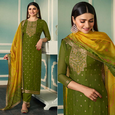 4-green-floral-woven-organza-salwar-suit