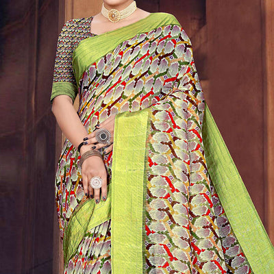 green-digital-printed-poly-cotton-saree-1