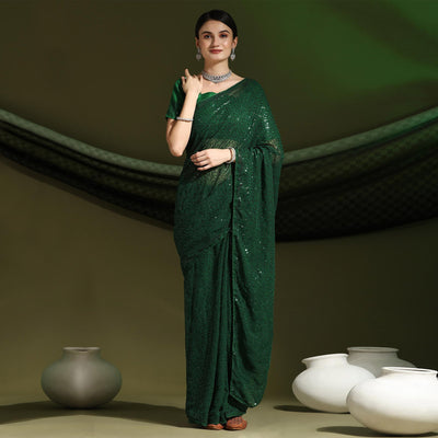 green-sequins-embroidered-georgette-saree