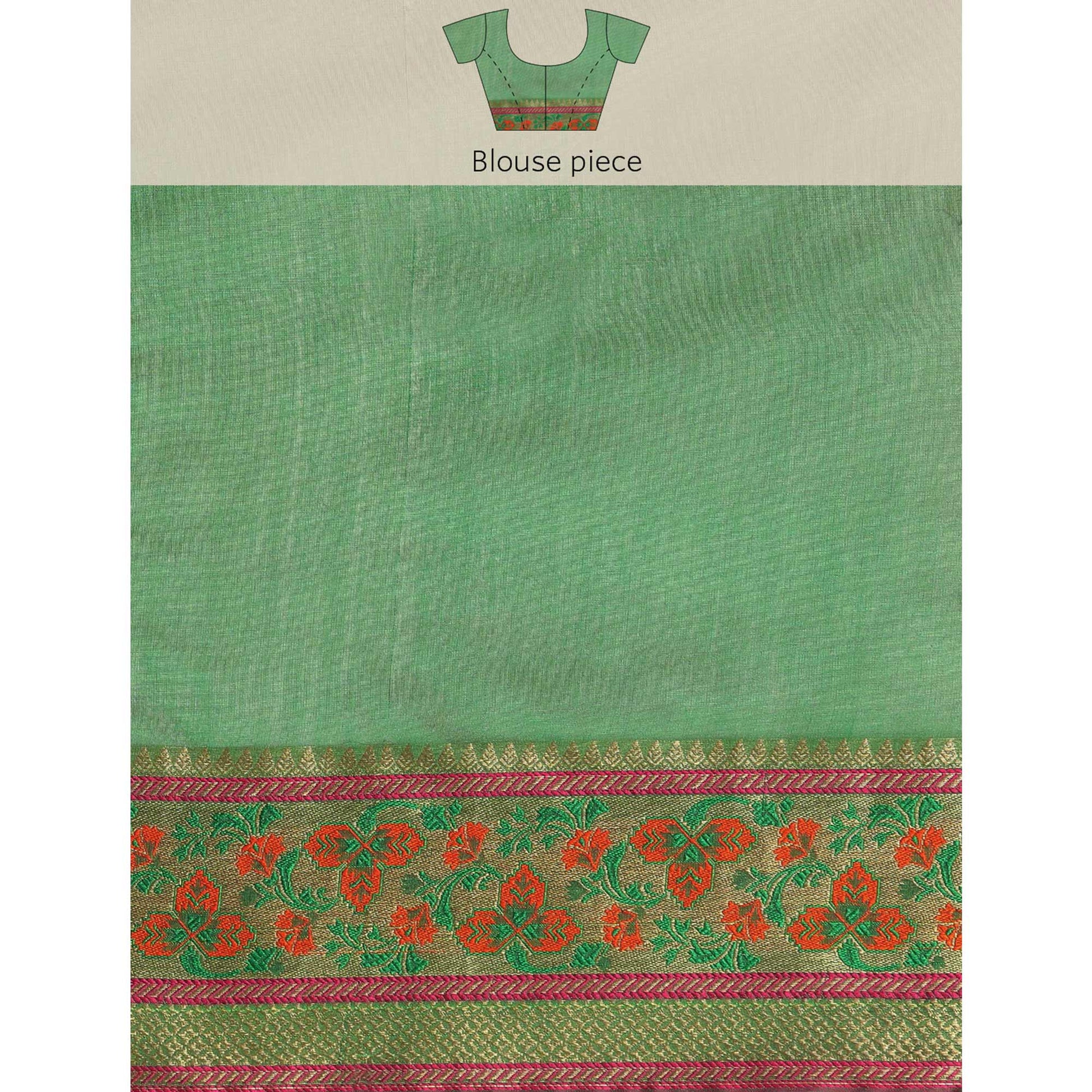 Gajari Woven Cotton Silk Saree