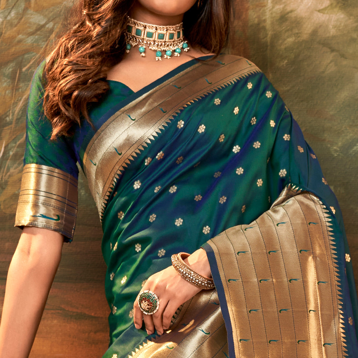 green-woven-paithani-pure-silk-saree