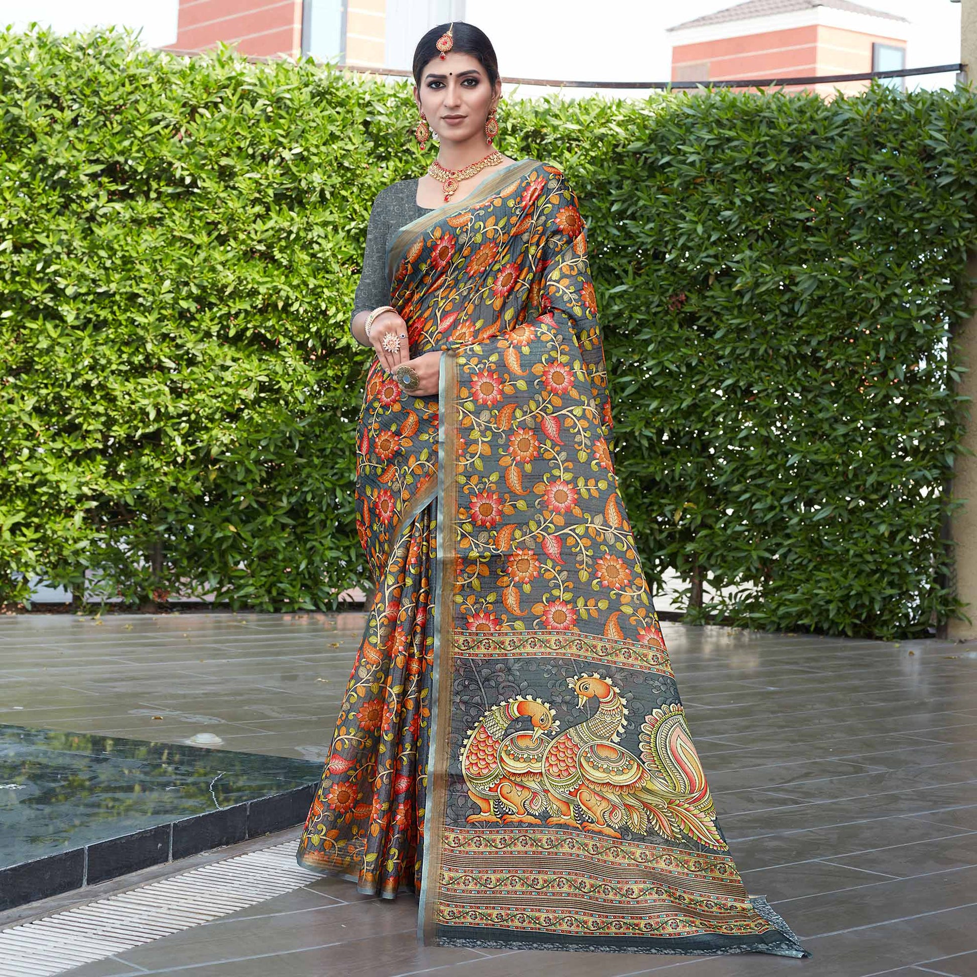 l-grey-floral-digital-printed-cotton-silk-saree