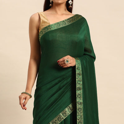 green-swaroski-work-vichitra-silk-saree
