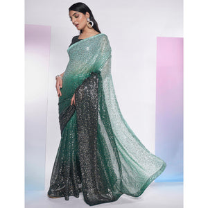 green-sequins-embroidered-georgette-saree-2