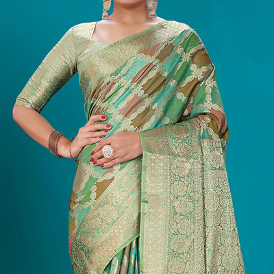 green-woven-organza-saree-with-tassels-16