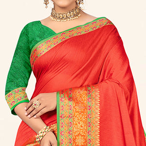 Gajari Pink Woven Cotton Saree