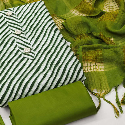 green-striped-printed-poly-cotton-dress-material