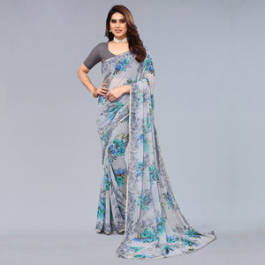 grey-floral-printed-georgette-saree-5
