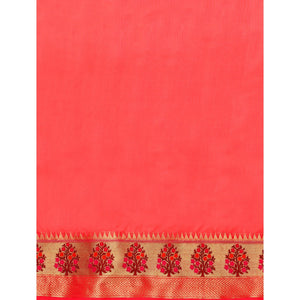 Gajari Woven Organza Saree