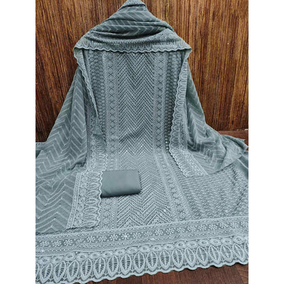 grey-embroidered-georgette-dress-material