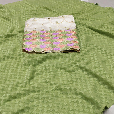 green-woven-jacquard-saree-with-tassels-1