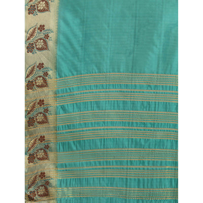 Morpich Woven Cotton Silk Saree