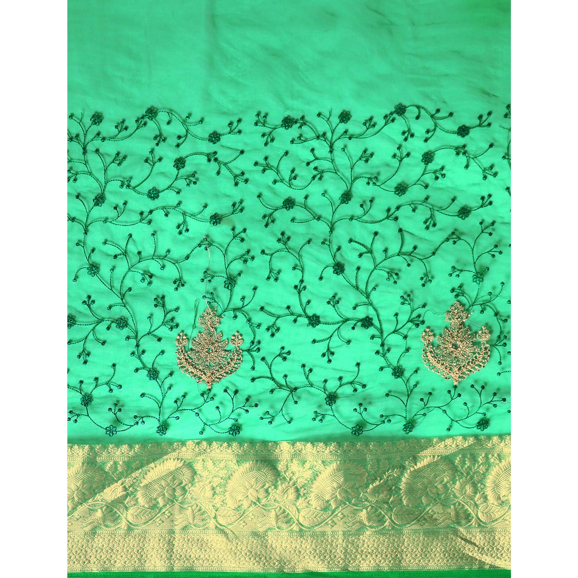 green-floral-embroidered-organza-saree-6