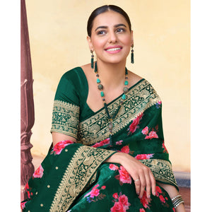 green-floral-printed-with-embroidered-oraganza-saree
