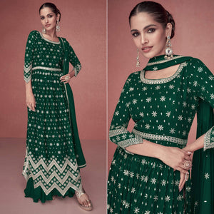 green-sequins-embroidered-georgette-semi-stitched-naira-cut-suit