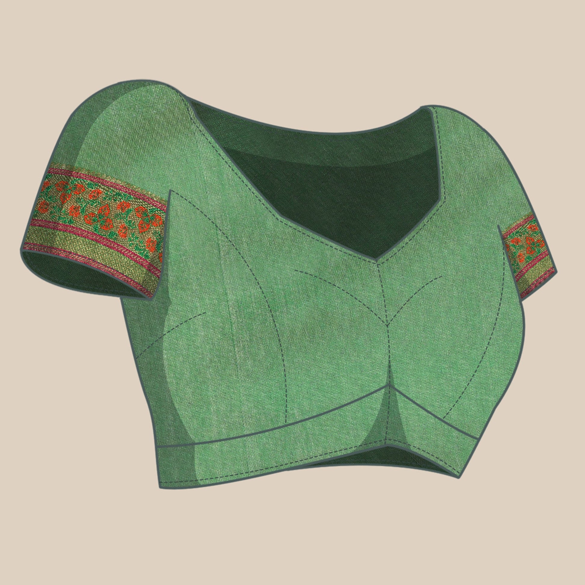 Gajari Woven Cotton Silk Saree