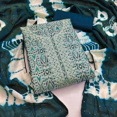green-ikkat-printed-modal-dress-material