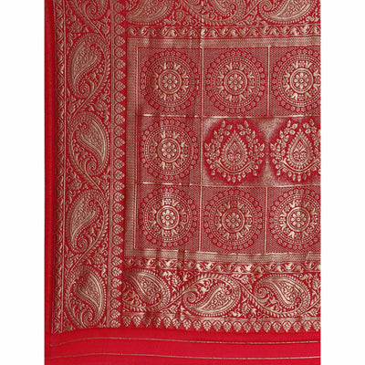 Blue Woven Kanjivaram Silk Saree