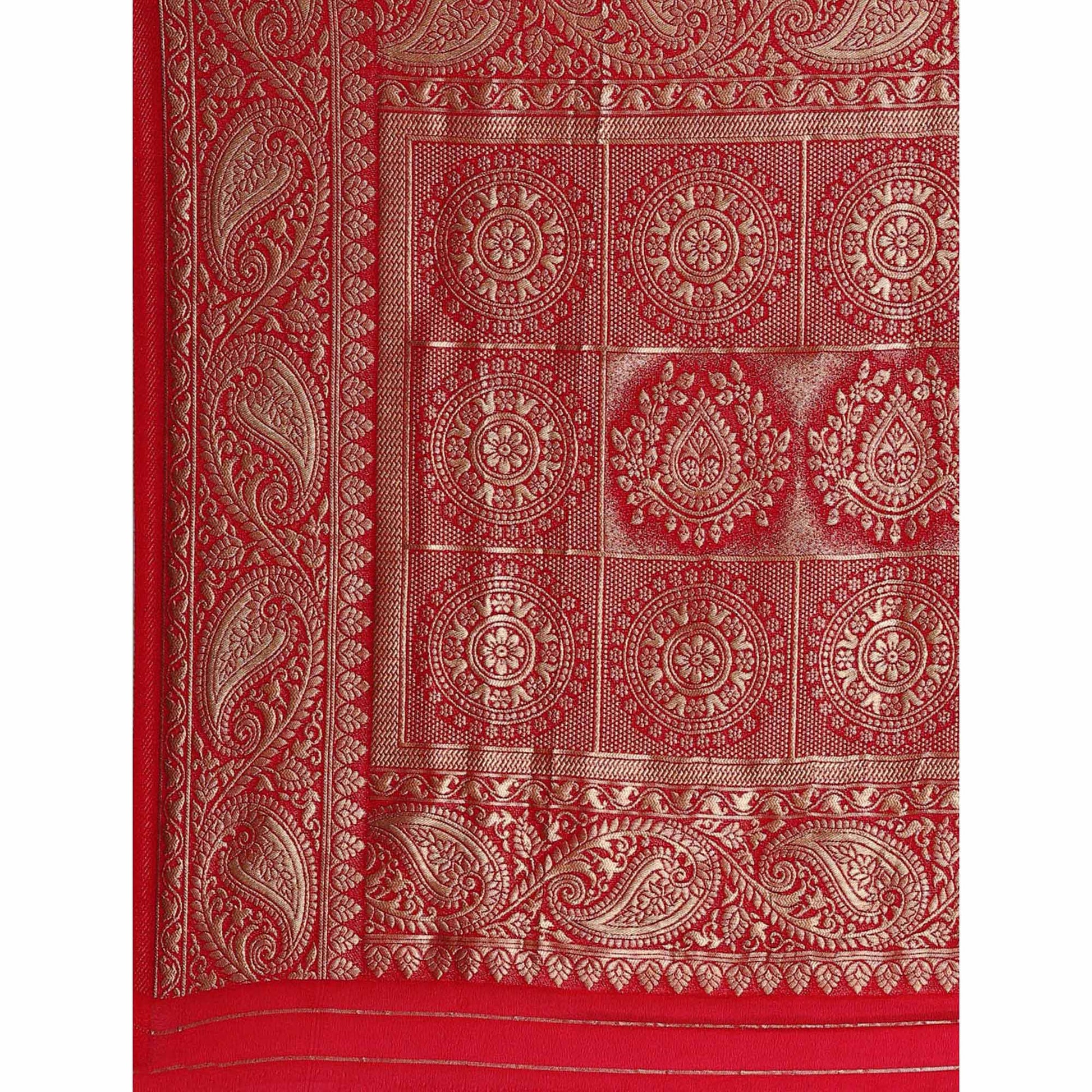 Blue Woven Kanjivaram Silk Saree