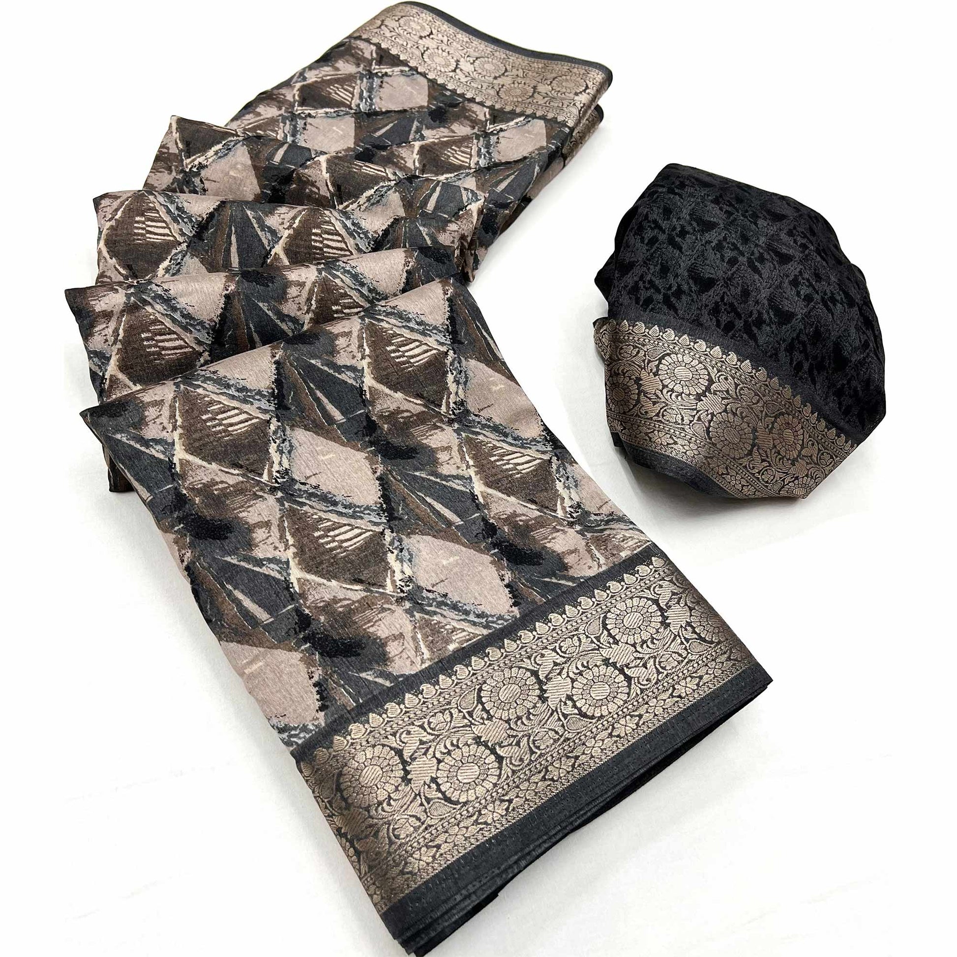 24grey-floral-printed-with-woven-dola-silk-saree