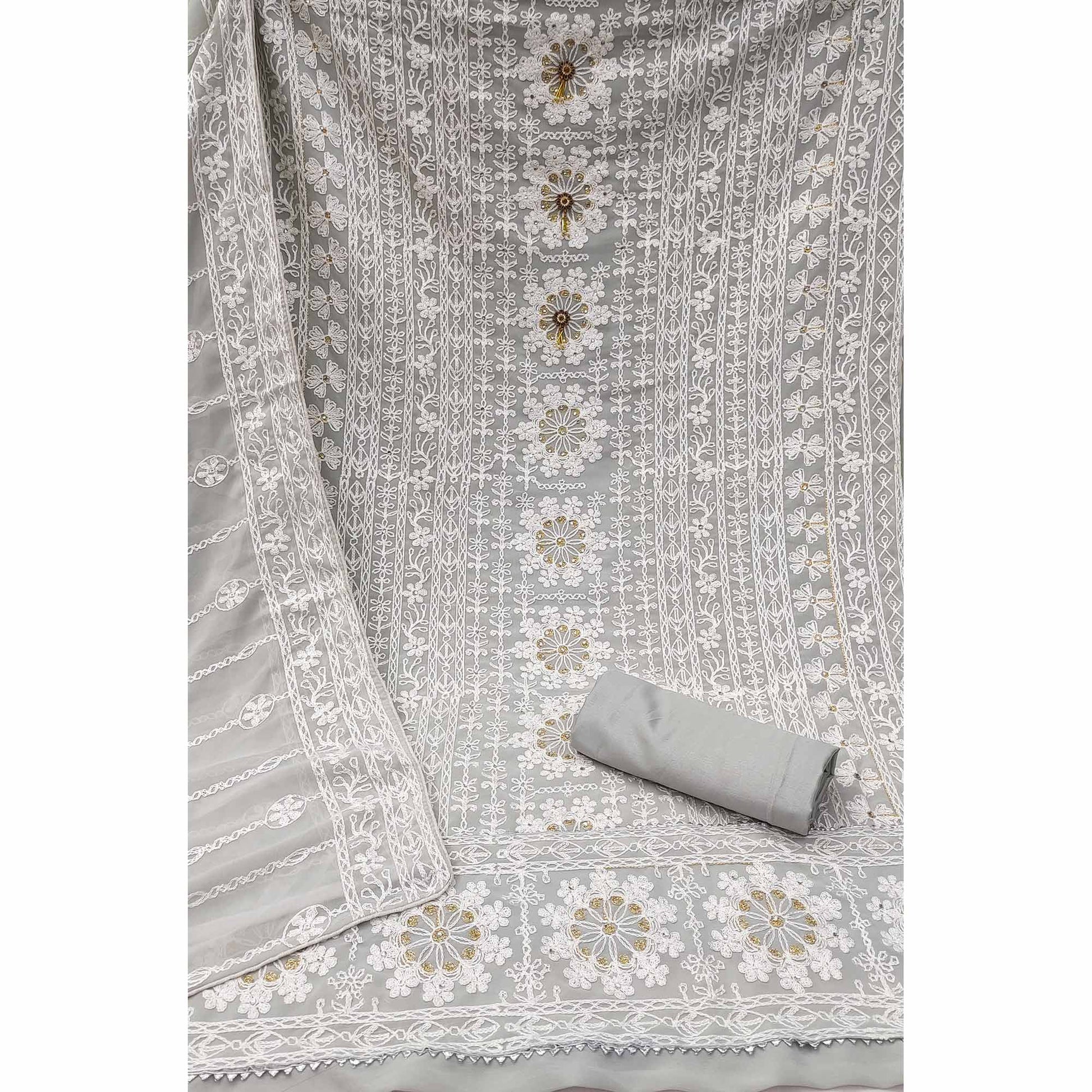 grey-lucknowi-embroidered-georgette-dress-material-1