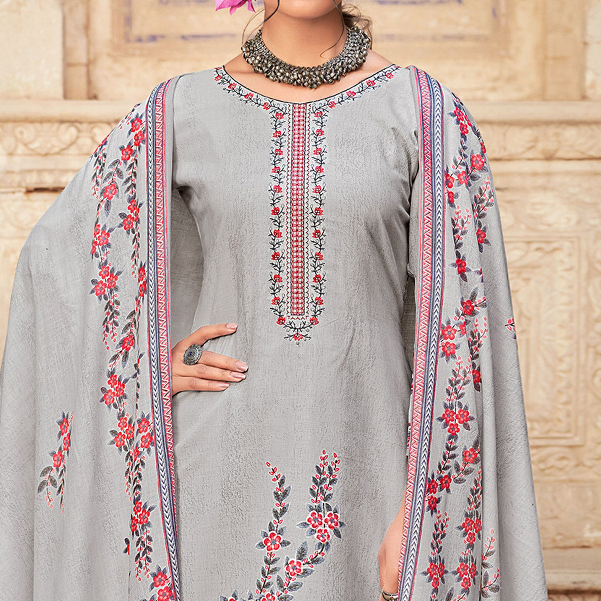 grey-floral-printed-with-embroidered-pure-cotton-palazzo-suit