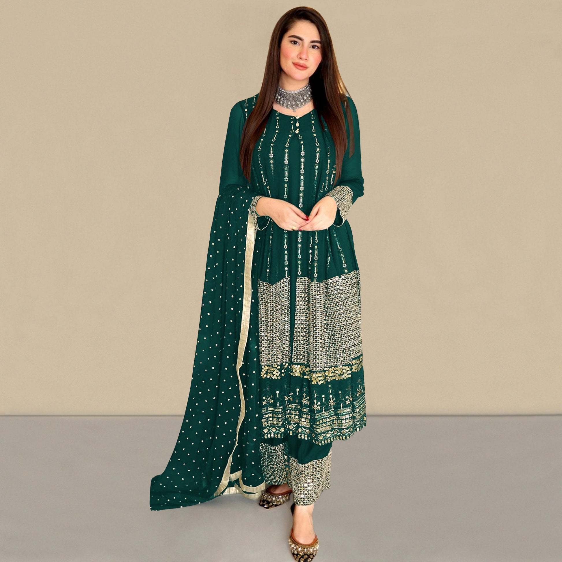 green-sequins-embroidered-georgette-pakistani-suit-2