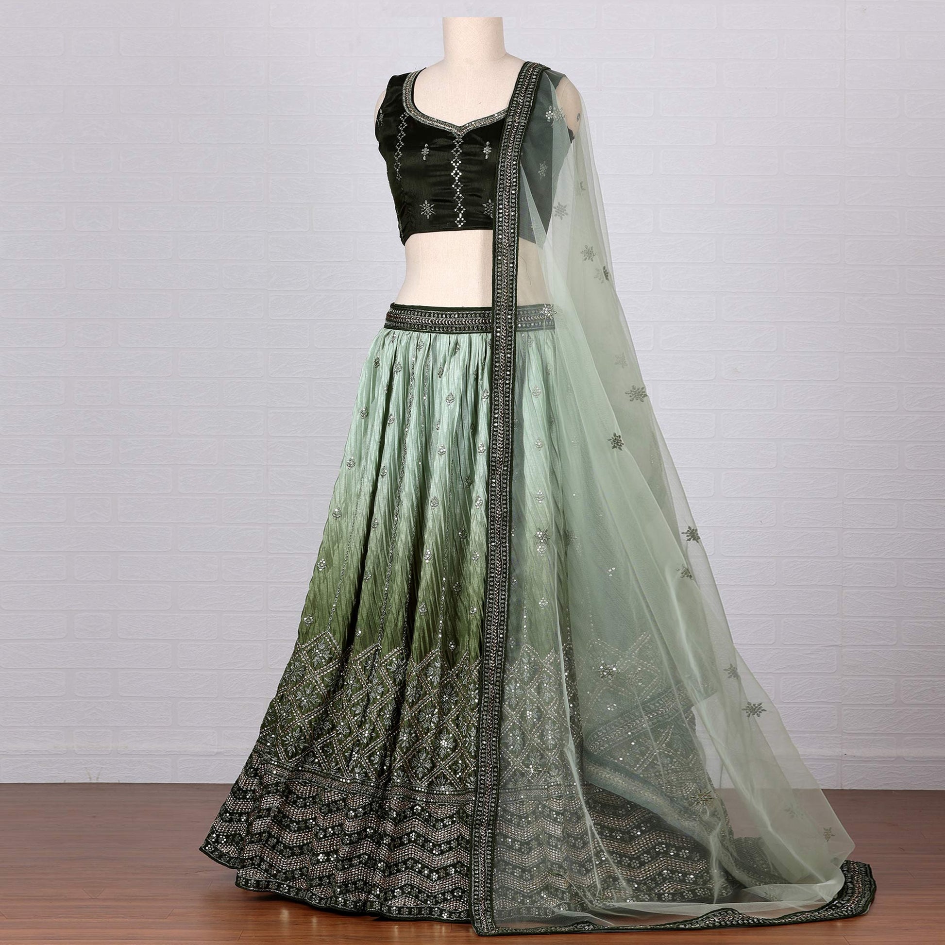 green-sequins-embroidered-satin-lehenga-choli