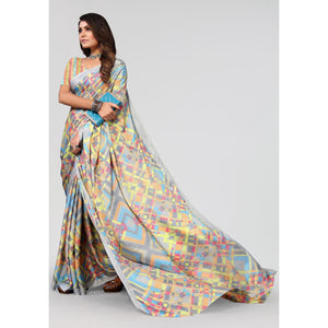 grey-geometric-printed-chiffon-saree