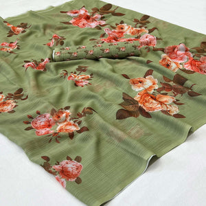 6-green-floral-digital-printed-georgette-saree