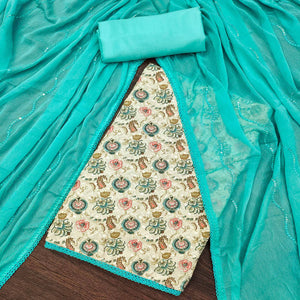 green-digital-printed-poly-cotton-dress-material
