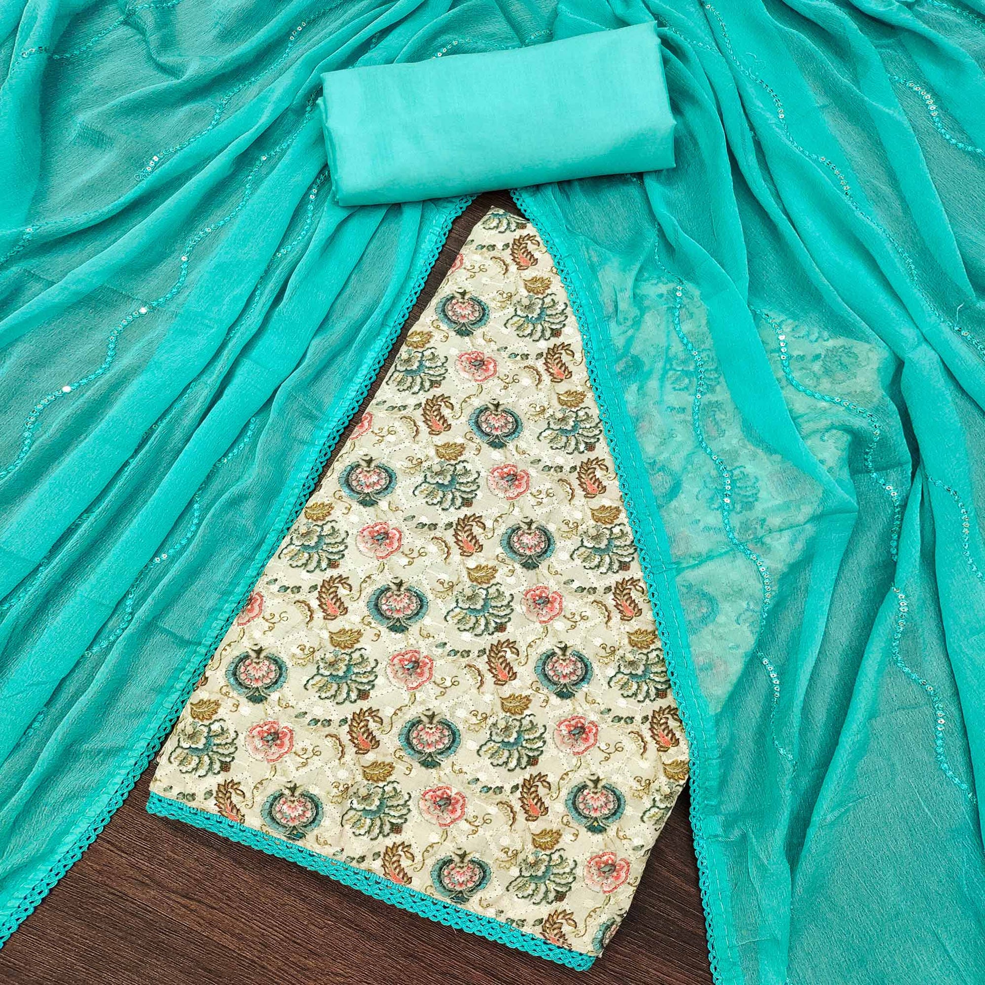 green-digital-printed-poly-cotton-dress-material