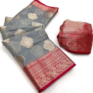 grey-floral-woven-organza-saree-4