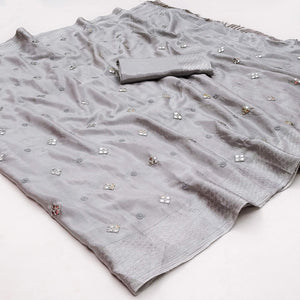 grey-floral-embroidered-chiffon-saree