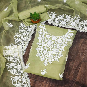 green-floral-embroidered-organza-dress-material-3