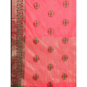 Gajari Woven Organza Saree