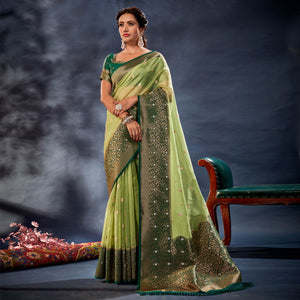 green-woven-organza-saree-3