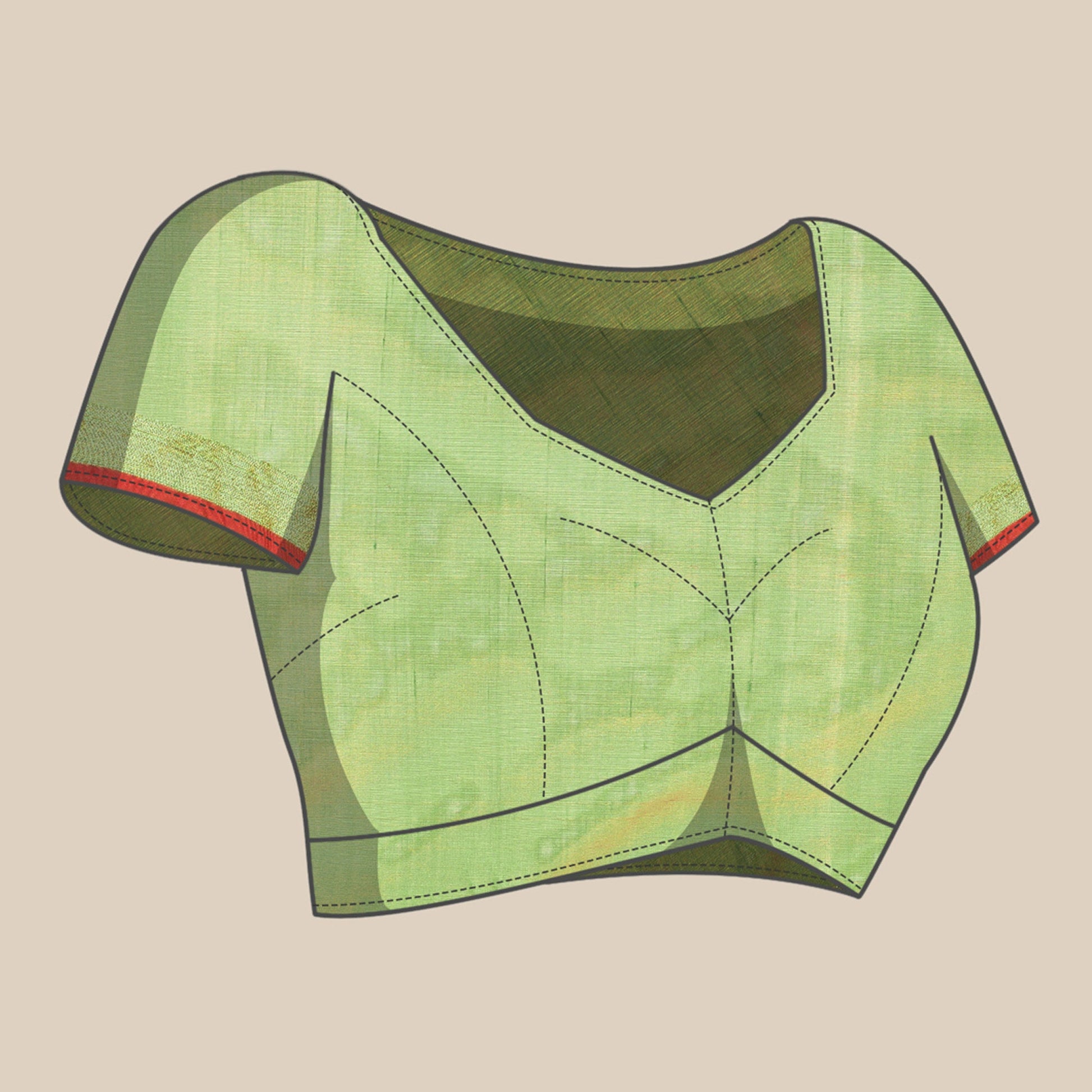 Mehendi Woven Cotton Silk Saree