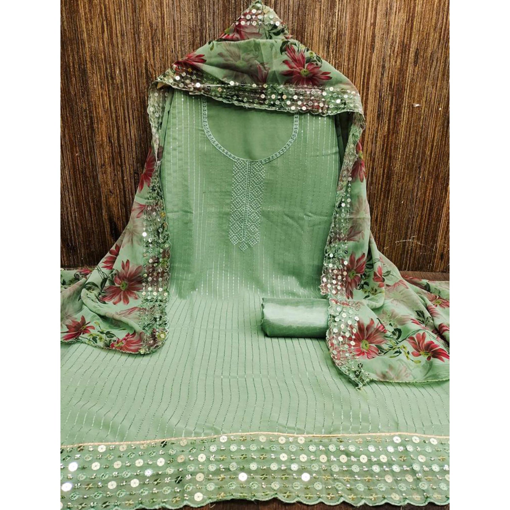 green-sequins-embroidered-georgette-dress-material