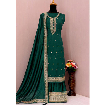 green-floral-embroidered-georgette-semi-stitched-palazzo-suit-1