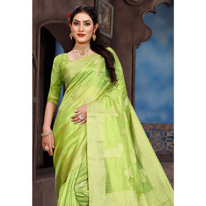 green-floral-woven-organza-saree-2