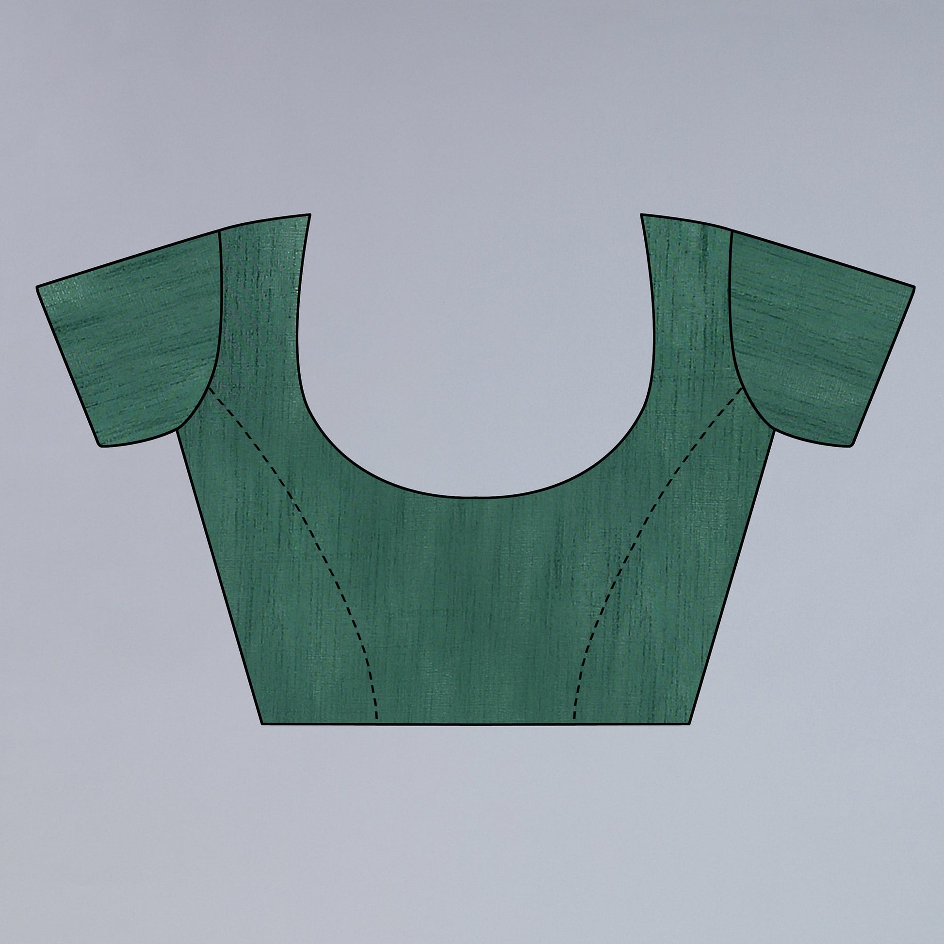 green-printed-georgette-saree-with-crochet-border