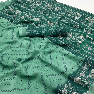 green-digital-printed-georgette-saree-2