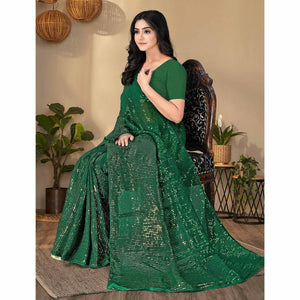 green-sequence-embroidered-georgette-saree-142948