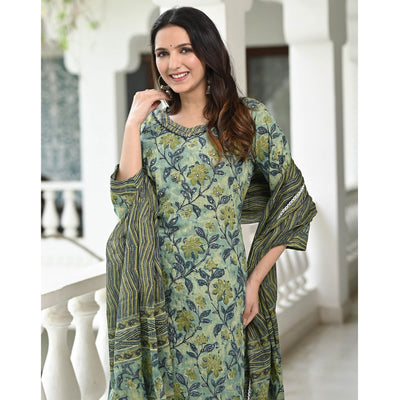 green-floral-printed-pure-cotton-suit-5