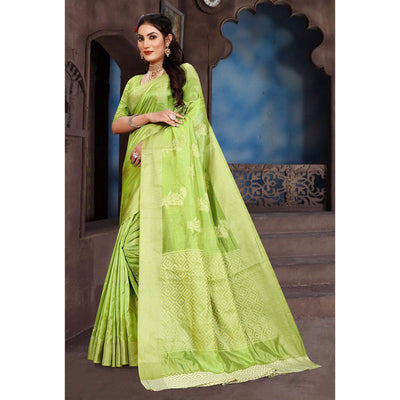 green-floral-woven-organza-saree-2
