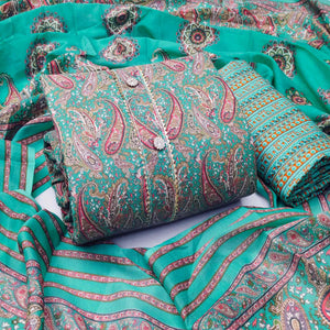 green-printed-poly-cotton-dress-material-1
