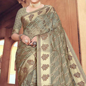 grey-floral-woven-organza-saree-1