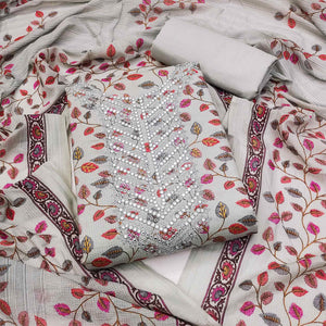 grey-floral-printed-mirror-work-pure-cotton-dress-material