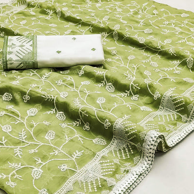 green-lucknowi-work-organza-saree